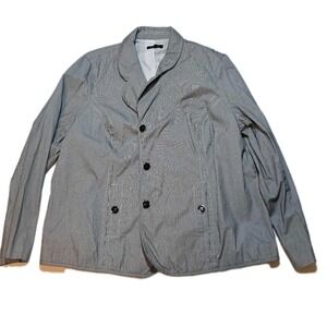 Jacket Rafaella Stripe Seersucker Blazer Size 22 Womens Ladies  Padded Shoulders